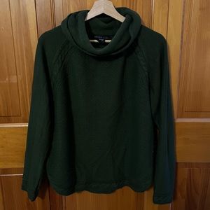 Green knit sweater